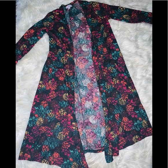 NWOT LuLaRoe Sarah Tribal Sweater Long Kimono - Picture 3 of 7